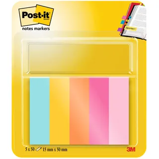 Post-it Page Marker, 5 Blöcke à 50 mm, Sortierte Farben