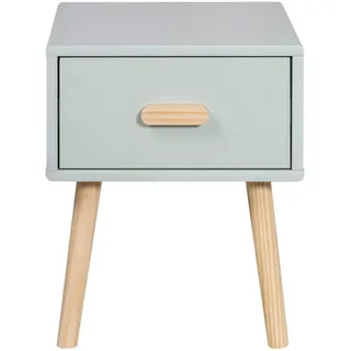 Mobili Rebecca Nachttisch Aquagrün 35/35/44 cm , Grün , Holzwerkstoff , Rechteckig , 35x44x35 cm , Babymöbel & Kindermöbel, Babyzimmer, Babyregale & Kinderregale