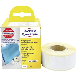 Avery Zweckform Universaletiketten AS0722460 Weiß 50 x 12 mm 220 Blatt