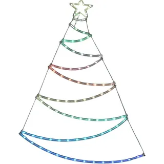 Leuchtende Dekoration Lifetime Weihnachtsbaum LED RGB 66 x 87 cm - Bunt