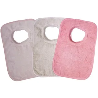 Wörner Lätzchen "Riesen-Schlupflatz 3er Pack" 3 Stk. tlg. maschinenwaschbar, trocknergeeignet, rosa, greige