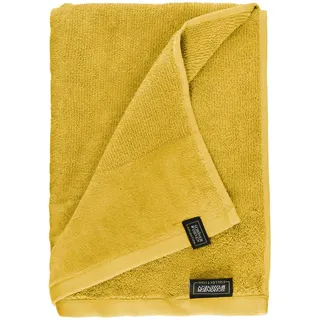 Schöner Wohnen Saunatuch , Gelb , Textil , Uni , 80x180 cm , Oeko-Tex® Made IN Green , saugfähig, angenehm weich, hochwertige Qualität, schnelltrocknend, Bordüre, schadstoffgeprüft , Heimtextilien, Badtextilien, Saunatücher