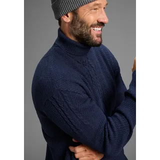 Man's World Rollkragenpullover »Neue Kollektion! Highlight Zopfmuster« aus Strickmaterial, mit Rollkragen, Regular Fit, mit Langarm