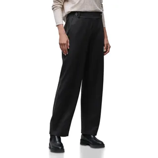 Street One Damen 3716625 Straight Leg Hose, Schwarz, 42W / 30L