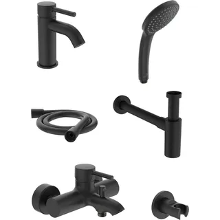 Ideal Standard Armaturen-Bundle 01 Aufputz Ceraline Silk Black