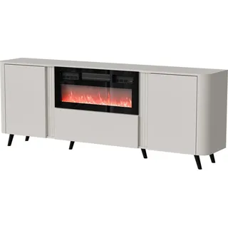 Furniture24 Sideboard 200 X 75 X 39 Cm Kommode Volare Mit Elektrishem Kaschmir