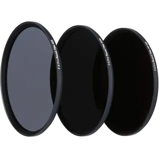 Rollei F:X Pro ND Filter Set (ND8, ND64, ND1000) Neutraldichtefilter mit 3 Graufiltern (55mm) mit Ultrafeinem Coating Kratzfest Wasserdicht Rundfilter für Kameraobjektiv