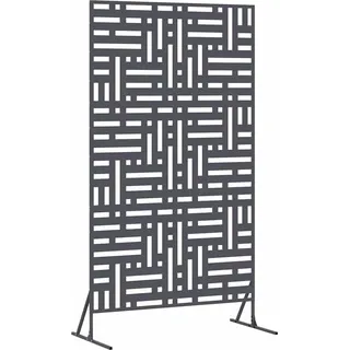 vidaXL Sichtschutz Anthrazit 100 x 50 x 180 cm Stahl - Grau