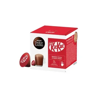 Nescafe Cacao Getränk Mit KitKat Geschmack 16 Kapseln Kompatibel Dolce Gusto NEU