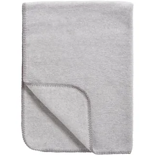 Meyco Baby Babydecke - 100x150cm - gewebte Kuscheldecke - 100 % Bio Baumwolle - Oeko Tex zertifiziert - kuschelig weich - Sommer & Winter - Made in Germany - Grau Melange