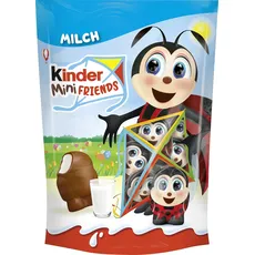 Ferrero Kinder Mini Friends Milch | 122 g | Vollmilchschokolade mit Milchfüllung | Ostern | Osterschokolade | Geschenk