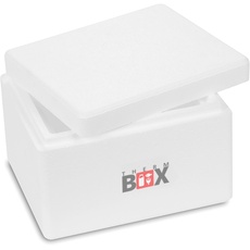 THERM BOX Styroporbox 2W 24x20x15cm Wand 3cm Volumen 2,39L Isolierbox Thermobox Kühlbox Warmhaltebox Wiederverwendbar
