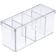 Ultra Pro 81163 - Card Box 4-Compartment Clear