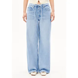 ASTRAEAAS MID WAIST WIDE JEANS | Bio-Baumwoll Mix Non Stretch - blau (29-34)