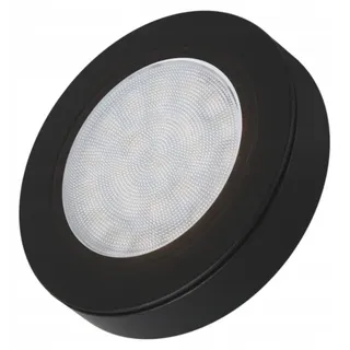 Design Light OVAL LED Möbelleuchte Schwarz Warmweiß 2W
