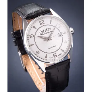 Adriatica A8142.5253A, Wasserfest, Mechanisch (automatische Wicklung) - Schwarz