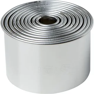 RBV Birkmann Birkmann Easy Baking, Ausstechformen-Set Kreis, Ausstechform Silber
