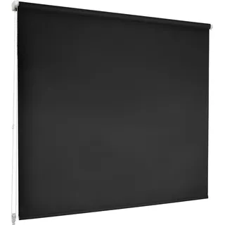 Sichtschutzrollo Daylight Color 110 x 150 cm Schwarz - Schwarz