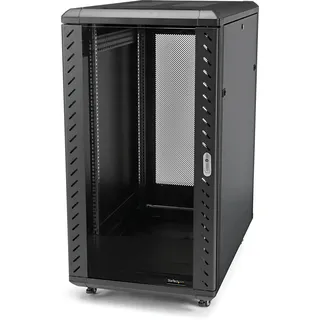 Startech StarTech.com 4-Pfosten 18HE Serverrack/Schrank, 19" Daten-Rack/Schrank für IT-/Netzwerkgeräte, verstellbare Montageschienen