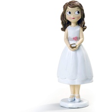 Mopec Dekofigur Mädchen Kommunion mit kurzem Kleid, 16,5 cm