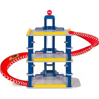 Siku 5505, Parkhaus inkl. Fahrzeug (Metall), Kunststoff, Multicolor, Viele Funktionen, Schneller Auf- und Abbau