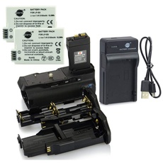 DSTE BG-E8 Batteriegriff + 2X LP-E8 Batterie + USB Ladegerät Kompatibel für Canon EOS 550D 600D 650D 700D Rebel T2i T3i T4i T5i