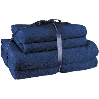KLEINE WOLKE RELAX Handtuchset 4-tlg. atlantikblau