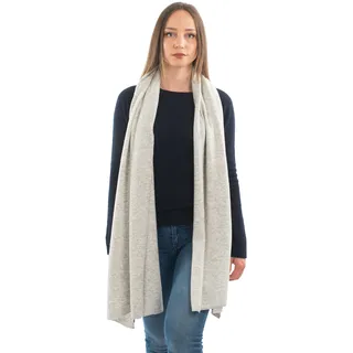 Dalle Piane Cashmere - Stola aus Kaschmir-Gemisch - Made in Italy - Damen, Farbe: Grau, Einheitsgröße