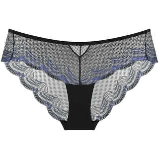 Slip TRIUMPH "Comfort Glam Hipster", Damen, Gr. 42, schwarz, Spitze, Obermaterial: 80% Polyamid, 20% Polyester, körpernah, Unterhosen Slip, raffinierte Spitze