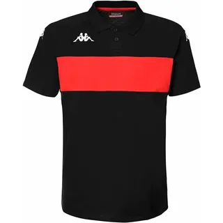 Kappa Dianetti Kurzarm-poloshirt - Black / Red - L
