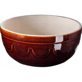 Makutra - Rührschüssel - Steingut - 4 l - Für Kuchen und Backen - Braun - Braun
