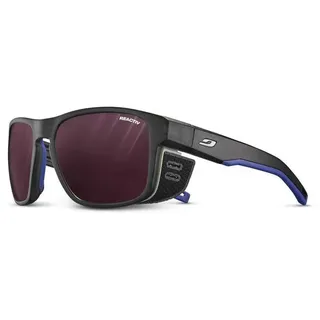 Julbo Shield M Photochrome Sonnenbrille - Black / Blue - Reactive/CAT0-4 High Contrast