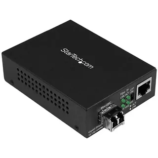 Startech StarTech.com Gigabit Ethernet Fiber Media Converter - 850nm MM LC 550m - Brown