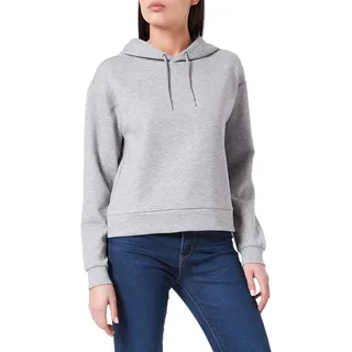 ONLY Damen Onplounge Ls Hood Sweat - Noos, Light Grey Melange, S