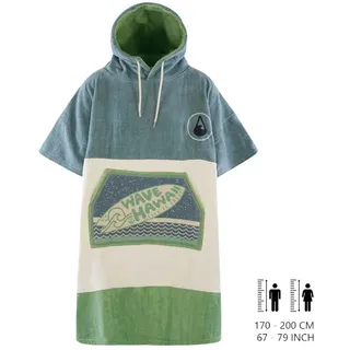Wave Hawaii Cotton Velours Poncho Curitiba  L - beige
