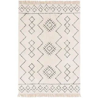 benuta nest benuta | Teppich Naomi waschbar Weiß Baumwolle 300x200 cm, | NADUVI