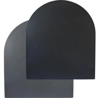 Funkenschutzplatte Rotheigner Stahl segmentbogen 120x100x1,5 mm 2-farbig 1 Seite