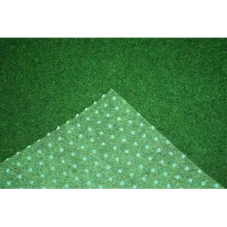 Rasenteppich Kunstrasen Premium grün weich Meterware, verschiedene Größen, mit Drainage-Noppen, wasserdurchlässig (400x500 cm)