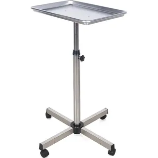 Friseurtrolley, höhenverstellbar, robuste Konstruktion, Silber