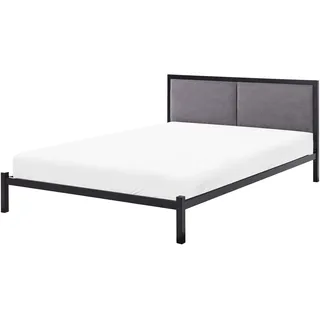 Beliani Bett, mit Lattenrost Metall 140x200 cm