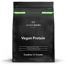 Protein Works- Vegan Protein Pulver- 25g pflanzliches Protein- Veganes Proteinpulver- Vegan Eiweißpulver- 66 Servings- Cookies 'n' Cream- 2kg