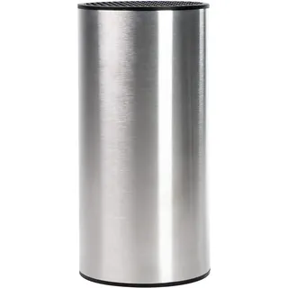 Coninx Edelstahl Messerblock ohne Messer - Moderner runder Messerblock mit flexiblen Lamellen - Universal Messerhalter - Stilvoller Knife Block unbestückt - Erleichtert die Messeraufbewahrung