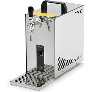 Zapfanlage, Bierzapfanlage, Bierkoffer, Durchlaufkühler PYGMY 25 LE, 1-leitig Trockenkühler, 30 Liter/h, Green Line