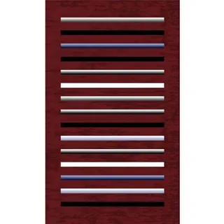 Mani TEXTILE TPS_RAY_BOR120 Teppich, Polyester, Bordeaux, 120 x 180 cm