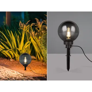 LED Außen Kugelleuchte für den Garten Strom, Leuchtkugeln Wegbeleuchtung Ø 20cm