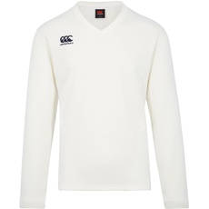 Canterbury Classic Long Sleeve Cricket Overshirt für Unisex Kinder, Navy, 6
