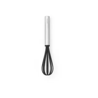 Brabantia Profile Schneebesen, klein, Nylon beschichtet, Rührbesen ideal zum Verquirlen und Mixen, Farbe: Matt Steel