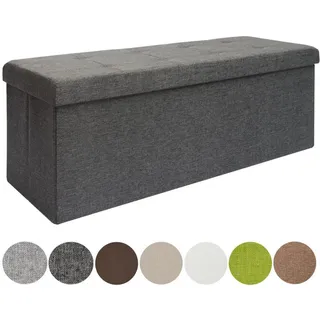 Dune Design Sitzbank Faltbar Grau 110 x 38 x 38 cm