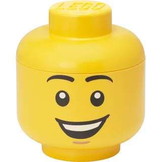 LEGO Mini-Aufbewahrungskopf STORAGE HEAD HAPPY BOY 360 ml gelb - Bunt