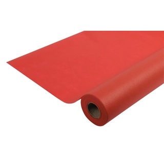 Pronappe Tischdecke R785009I Einweg-Tischdecke aus Spunbond-Vlies Länge 50m Breite 1,20m (pro Rolle) Farbe Rot Reißfestes, wasserabweisendes und abwischbares Gewebe